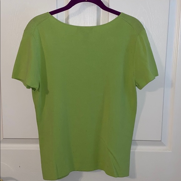 Two piece lime green and aqua skirt/top set - Picture 3 of 6